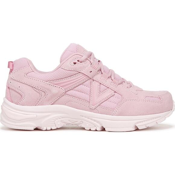 Vionic Womens 8.5M Cameo Pink Suede 23Walk 2.0 Bca Sneaker Shoes Athletic LB11-1 - Picture 1 of 9